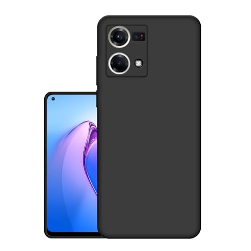 Image of HELLO ZONE Exclusive Matte Finish Soft Back Case Cover for Oppo F21 Pro 4G - Black
