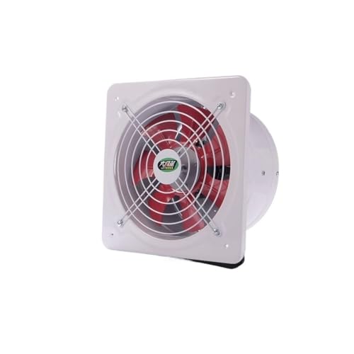 Ventilador de ventilación 35 x 35 cm para cocina y baño con montaje en pared, ventilador de extracción fuerte para ventana miniatura 1