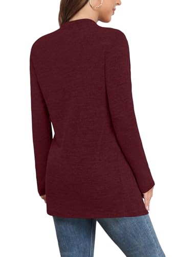 Image of Yincro Womens Lightweight Cardigan Long Sleeve Open Front Casual Sweater Cardigans with Pockets