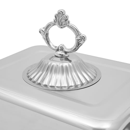 Mermaejstic 4-Liter-Edelstahl-Wärmebox Buffet-Wärmer Mahlzeit-Wärmer Tablett Lebensmittel-Wärmer Heizbehälter für Catering-Buffets und Partys 45 * 29 * 42 cm – Bild 7