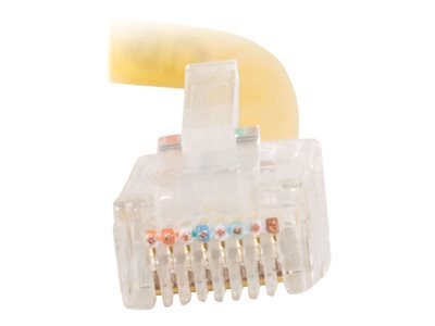 Image of C2G 24497 Cat5e Crossover Cable - Non-Booted Unshielded Network Patch Cable, Yellow (3 Feet, 0.91 Meters)