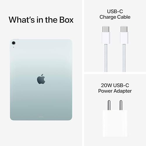 Image of Apple iPad Air 32.78 cm (13″) (M4): Liquid Retina Display, 256 GB, 12MP Front /Back Camera, Wi-Fi 7 with Apple N1, Touch ID, All-Day Battery Life - Blue