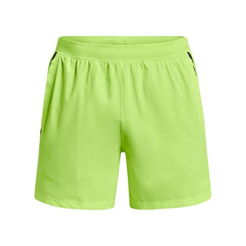 Short de running Under Armour Launch 5" vert pour homme XL