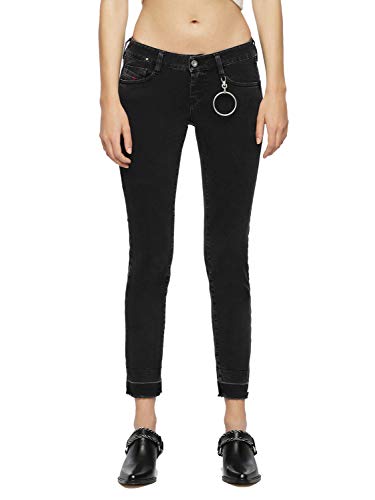 Jeans Skinny Femme Diesel bleu denim pantalon stretch ajusté taille normale