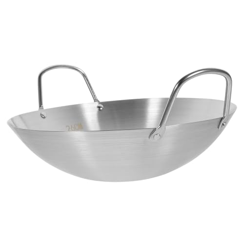 Wok acero inoxidable fondo redondo para cocinar miniatura 1