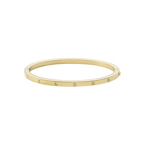 Bracelet Fossil Sutton doré en acier inoxydable chic et élégant pour femme