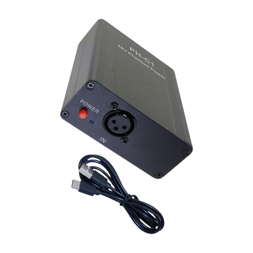 Alimentation stable 48 V pour micro à condensateur rechargeable en métal