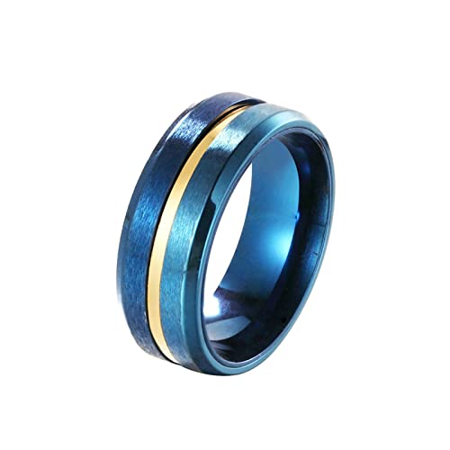 Lieson Anelli Acciaio Inossidabile Uomo, Anello