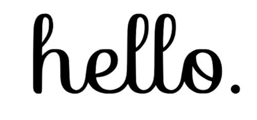 Hello Indoor/Outdoor Front Door Vinyl Sticker -Door Decal-10"Wide X 4"High-Black Or White #TOP4