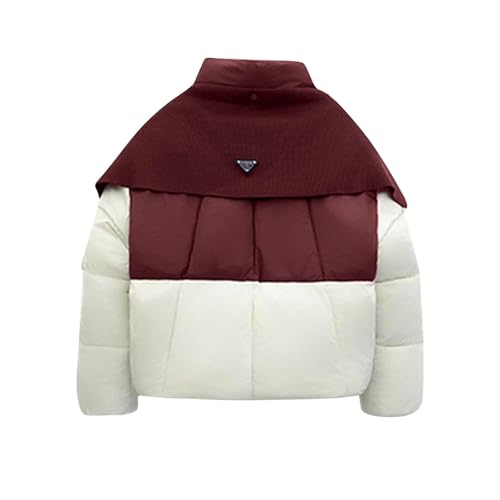 Womens Warm Puffer Basic Cropped Down Jackets Coats for Women Long Sleeve Turtle Neck Winter Fall Down Jackets 20253