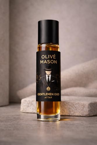 Image of Gentlemen Oud Attar 6ml Roll On | Long Lasting Alcohol-Free Perfume Oil | Premium Oud Fragrance for Men