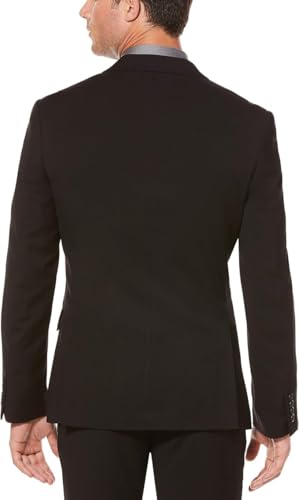 Perry Ellis Men's Regular Fit Suit Jacket, with Solid Stretch Fabric (Sizes Xs-54), Black2