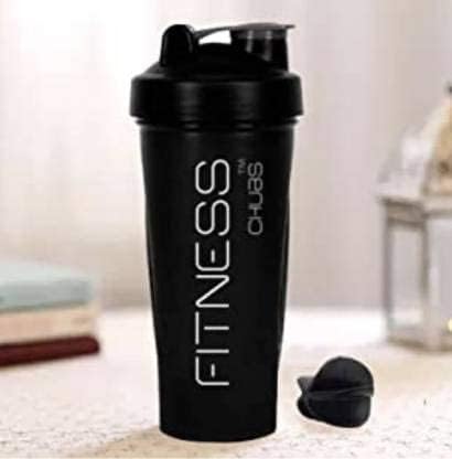Image of CHUBS Fitness Series Gym Shaker with Mixer Ball 700 ml Shaker..,Black,Plastic