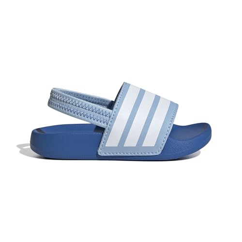 adidas Unisex Baby Adilette ESTRAP Slides Infants RUTSCHEN, Clear Sky/Cloud White/Bright Royal