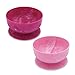 ChooMee IncrediBowls | Powerful Suction Grip with Firm Bowl | Platinum Silicone | Small | 2 CT | Light and Dark Pink