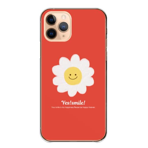 iPhone17 ProMAX 用 ケース アイフォン17プロマックス カバー スマホケース 全機種対応 ハード 韓国 ニコちゃんマーク にこちゃん スマイリーフェイス 花 おはな 赤