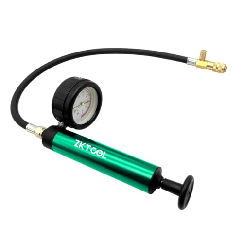 ZKTOOL Kit de test de pression pour réservoir de radiateur de moteur, ensemble de test de fuite pour réservoir d'eau, détecteur de fuite de liquide de...