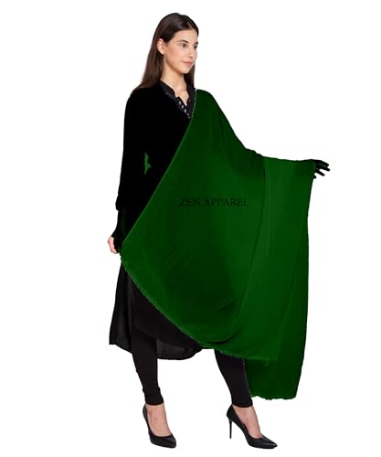 Image of Zen Women's Solid Premium Cotton Dupatta 2.25 Meters 100% Pure Cotton