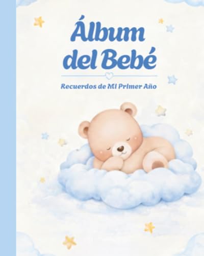 Álbum recuerdos de Mi Primer Año: Libro de fotos del bebé para completar los Primeros 12 Meses. Ideal como regalo para recién nacido y baby shower