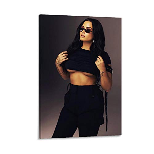 ZJJJK Glamorous Woman Singer Demi Lovato 14 Poster Decorative Painting Canvas Wall Art Living Room Posters Bedroom Painting 12x18inch(30x45cm)