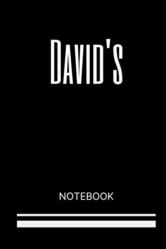 David's Notebook: Personalized Name Simple Journal Notebook Gift 6x9 inches 120 pages