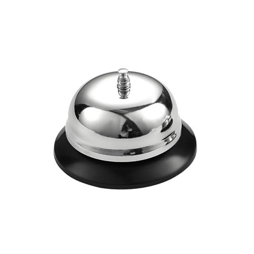 1 PCS Rezeptionsklingel,Edelstahl Tischklingel,Rezeptions Glocke,Tischglocke,Bell,für Küche...