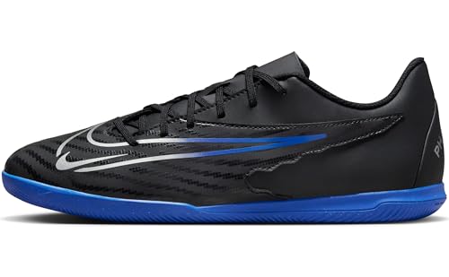 NIKE Phantom GX Club IC, Sneaker Uomo, Black/Chrome-Hyper Royal, 47.5 EU