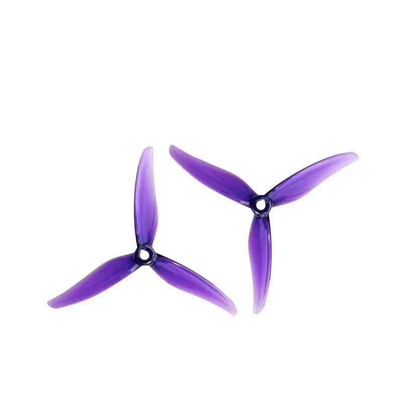 Hélice 5.1x3.1x3 tripale ultra résistante violette pour maintenance quadricoptère