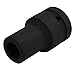 Aexit 1-inch Square Hand Operated Tools Drive 19mm Inner Hex 80mm Length CR-MO Steel Black Impact Socket Model:83as519qo683