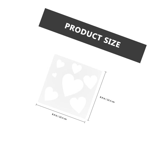 Plantillas de dibujo geométricas KJHBV de plástico PET color marfil para manualidades DIY 18 uds 2