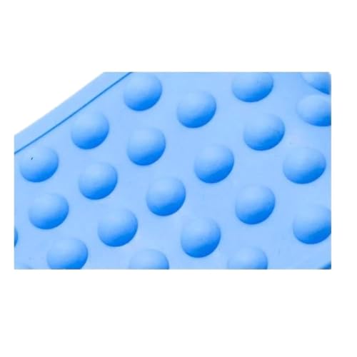 Image of Silicone Body Scrubber & Bath Brush for Deep Cleaning and Exfoliation | Soft Bristles, Non-Slip Grip, Hygienic & Reusable Body Exfoliator for Men & Women (Blue-Back scrubber)