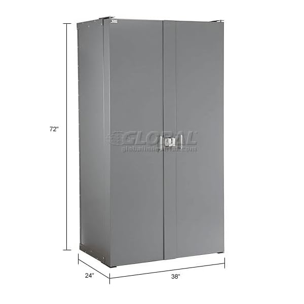 Global-Industrial-Bin-Storage-Cabinet-with-Shelving-in-Doors-and-Interior-38x24x72-Unassembled Global-Industrial-Bin-Storage-Cabinet-with-Shelving-in-Doors-and-Interior-38x24x72-Unassembled