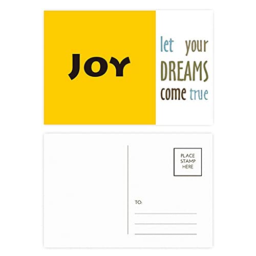 Tarjetas de agradecimiento Joy Word con citas inspiradoras de ensueño