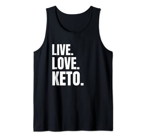 Keto Diet - Live Love Keto - Regalo de dieta cetogénica Camiseta sin Mangas