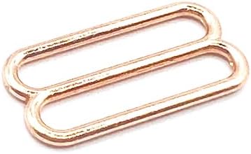 Miniatura 7 de MEIGMEIL 100 unidslote de 0.236 in  0.984 in de metal sujetador correa ganchos ajustar hebillas ropa interior deslizadores anillos clips para ajuste