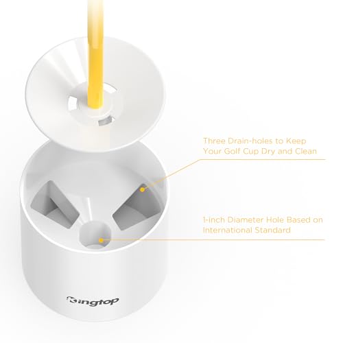 image for KINGTOP Miniature Golf Flagstick, Practice Putting Green Flags for Yar
