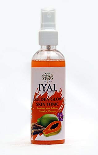 IYAL INDIA - Golden Glow Skin Toner - Pore Tightening Toner With The Goodness Of Licorice, Papaya And Saffron For Glowing face And Brighter Skin Tone 100ml