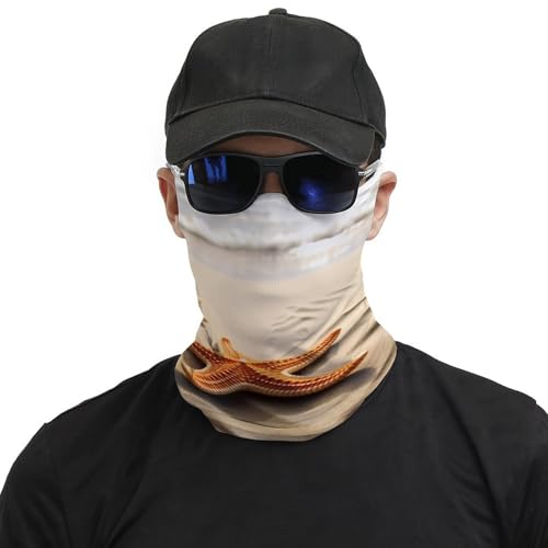 Neck Gaiter Beach Landscape Face Mask for Travel Face Cover Scarf for Men Women Elastic Headbands Wind-proof Bandana for Skiing Fishing Hiking Cycling3