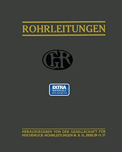 Ouvrage Rohrleitungen édition allemande de haute qualité technique