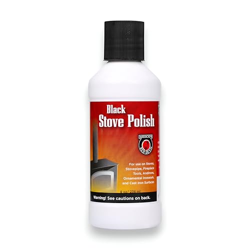 Comparison: Best Stove Polish For Cast Iron Stoves 9 MEECO'S RED DEVIL 401 Black Liquid Stove Polish - Non-toxic Water-Based Combination of Wax & Black Pigment (8 fl oz) - Made in the USA