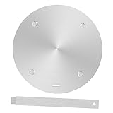 Placa de metal del adaptador de inducción: hecha de material de acero inoxidable de calidad, es muy fácil de calentar de manera rápida y uniforme, placa de conducción de calor de cocina de inducción