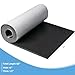 Storystore Foam Insulation Neoprene Sheets with Adhesive, 1/2'' Thick x 12'' W x 98'' L Multi-Function Soundproof Large Closed Cell Neoprene Rubber Roll, Black