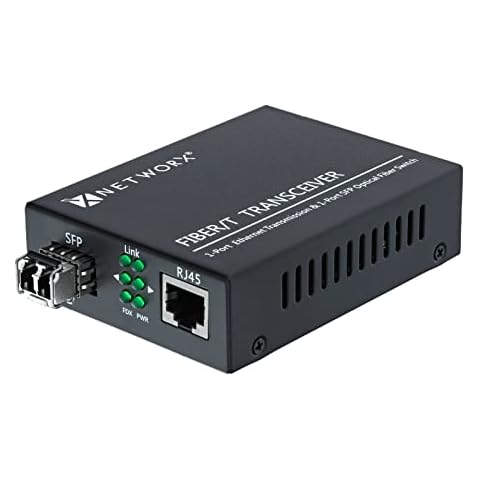 Networx® Gigabit Ethernet Fiber Media Converter - UTP to 1000Base-LX - LC Sing... Cover