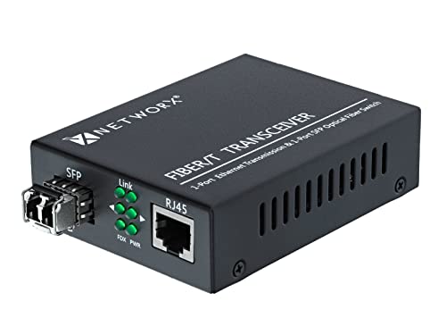 Image of Networx Gigabit Ethernet Fiber Media Converter - UTP to 1000Base-LX - LC Multimode, 550m, 1300 /1310nm