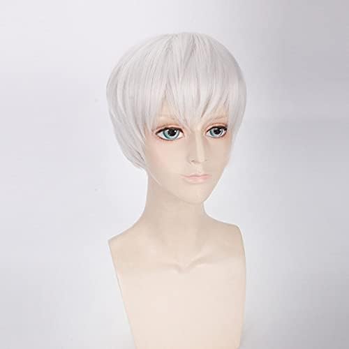 Ghouls Ken Kaneki Cosplay Wig Sasaki Haise Wigs Boys Renji Yomo Utashort Hair Role Play Halloween Christmas Costume Comic Convention Heat Resistant Synthetic Wigs+Wig Cap