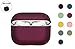 Produktbild Festes Kunststoff Case für AirPods Pro, Süssigkeiten matt Farben, robuste und stabile Hülle für AirPod Pro kabelloser Ladefunktion (Rotwein)