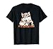 Husky Dog Drinking Coffee It's Coffee Time Funny T-Shirt