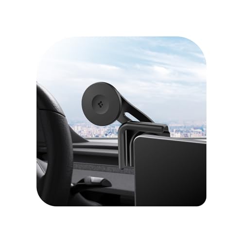 Image of Spigen TapLock Adhesive-Free MagSafe Tesla Phone Mount for Tesla Model Y | For Model Y /3 /S /X /Juniper - For iPhones with MagSafe & Galaxy phones with MagSafe cases & Pixel phones with Pixelsnap