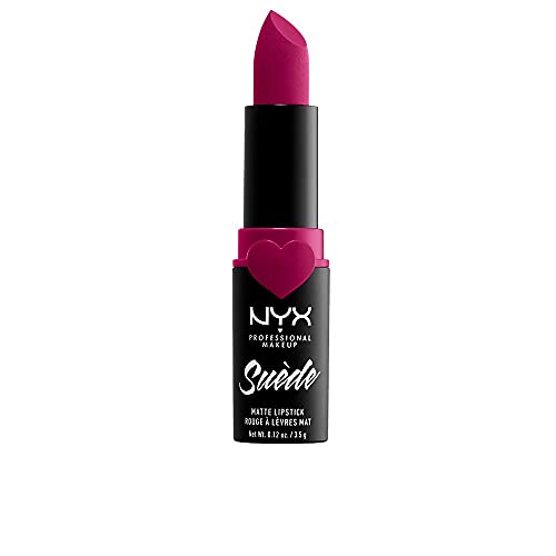 NYX PROFESSIONAL MAKEUP Suede Matte Lipstick, Vegan Formula - Sweet Tooth (Fuschia)