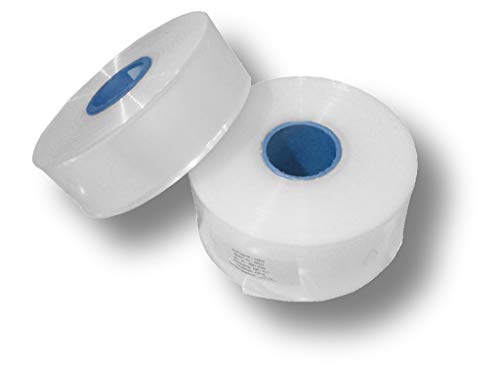 1 rollo de 600 mm de ancho x 250 m de largo, tubo de plástico para embalaje, tubo de plástico sin fin para embalaje, lámina de embalaje, transparente, soldable, apto para alimentos